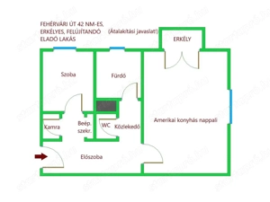 Erkélyes lakás eladó a XI. kerületben, zöldre néző kilátással - kép 3
