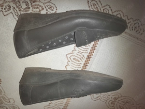 Ingyen elvihető 39-es sötétszürke női bőrcipő újszerű állapotban !!! - kép 4