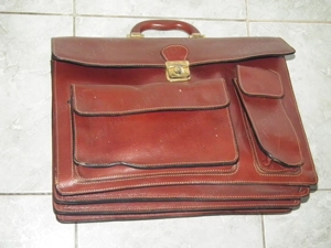 Kézitáska férfi valódi bőrtáska bőr táska aktatáska nr.8 - kép 4