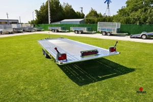 Új billenős autószállító utánfutó (470x200cm - 3000kg) akciósan bruttó 2.745.000 Ft  - kép 2