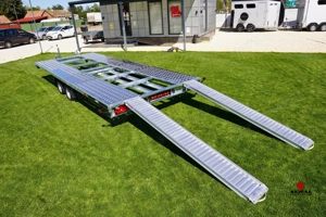 Új autószállító utánfutó (550x210cm - 2700kg) most bruttó 1.890.000 Ft - kép 4