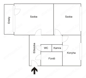 Nagykanizsán a Teleki utcában 2. em.-i 2 szobás, erkélyes lakás kiadó. - kép 8