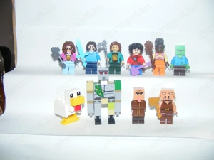 Lego Minecraft Mozifilm figurák Garrett Guberáló Garrison Steve Alex Vasgólem figura ÚJ - kép 5