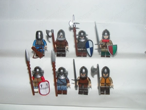 Lego Castle figurák katonák lovagok íjász lándzsás baltás várvédő lovag katona ÚJ - kép 4
