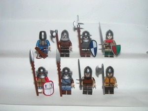 Lego Castle figurák katonák lovagok íjász lándzsás baltás várvédő lovag katona ÚJ - kép 5