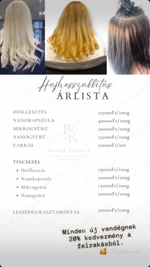    NE MARADJ LE! Most 20% kedvezmény a hajhosszabbításra!    - kép 16