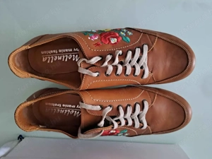 Molinelle olasz női elegáns 40-es bőr cipő megkímélt állapot - kép 3