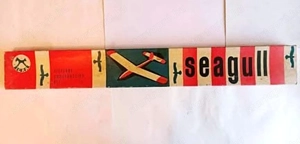 Sirály  Káné  repülőgép modell eladó dobozában. Gyűjtői darab - fa alapú - kép 2