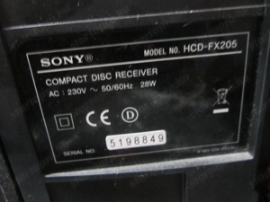 SONY HCD-FX205 mini hifi hangfalakkal, távirányító, USB MP3, Jack bemenet * Hódmezővásárhelyen - kép 5