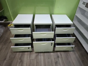 Fém Irat konténer,  görgős, zárható fiókkal, megkímélt állapotban eladó! - kép 2