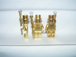 Lego Gyűjthető Minifigurák S10 Mr. Gold figura minifigura (MOC) ÚJ BP! - kép 3