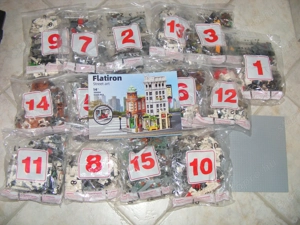 Lego komp. Creator Icons New York Flatiron Building moduláris ház 4500db Brickative design Lepin ÚJ - kép 6