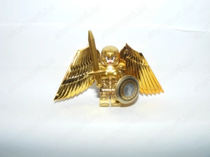 Lego Szuperhős figurák Arany Króm Csodanő figura Szárnyas Harci verzió ÚJ - kép 2