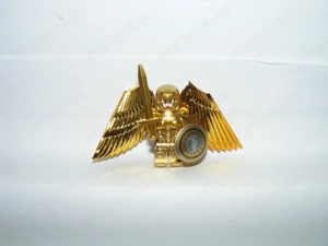 Lego Szuperhős figurák Arany Króm Csodanő figura Szárnyas Harci verzió ÚJ - kép 4