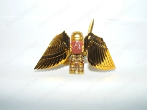 Lego Szuperhős figurák Arany Króm Csodanő figura Szárnyas Harci verzió ÚJ - kép 5