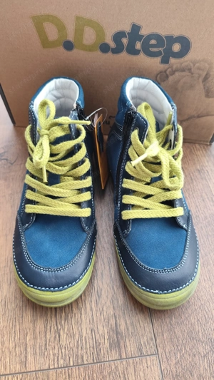 Új bőr 31-es DDStep magasszárú cipő  - kép 3