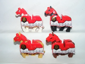 Lego Castle állatok Ló lovak King Leo Oroszlános harci ló 4db vegyes ÚJ - kép 4