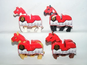 Lego Castle állatok Ló lovak King Leo Oroszlános harci ló 4db vegyes ÚJ - kép 3