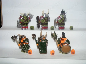 Lego Castle Warcraft figurák Stormwind Ork Orkok Troll nehézpáncél + Fell 6db ÚJ - kép 7