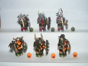 Lego Castle Warcraft figurák Stormwind Ork Orkok Troll nehézpáncél + Fell 6db ÚJ - kép 4