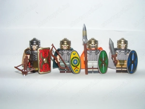 Lego Castle ókori Római katona figurák katonák provincíális auxilia segédcsapat 4db ÚJ