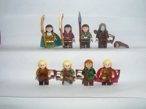 Lego Gyűrűk Ura Hobbit Tünde Elf figurák Elrond Zöldlomb Legolas Tauriel Haldir figura ÚJ - kép 3