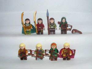 Lego Gyűrűk Ura Hobbit Tünde Elf figurák Elrond Zöldlomb Legolas Tauriel Haldir figura ÚJ - kép 2