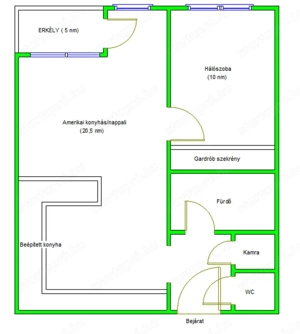 Kiadó 45 nm-es, teraszos lakás a közkedvelt Kleopátra Házban - kép 3
