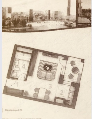 Bp., XI., újépítésű Budapart lakóparkban kiadó berendezett stúdiólakás - kép 2