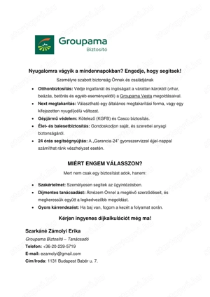 Ingyenes biztosítási tanácsadás! Hívjon bizalommal!  - kép 2
