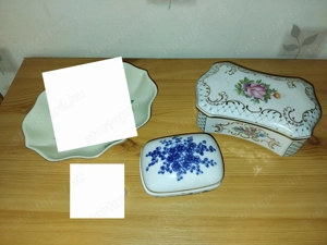 Hollóházi porcelánok 2 db