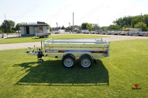 Új fékes SEBAL (1500 kg) billenő platós, kézipumpás utánfutó - kép 9