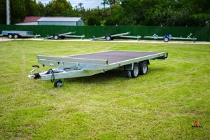 Új SEBAL - 4x2 méteres 2500 kg-os, billenős, hátsó rámpás autószállító utánfutó  - kép 4