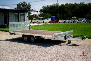 Új SEBAL - 4x2 méteres 2500 kg-os, billenős, hátsó rámpás autószállító utánfutó 