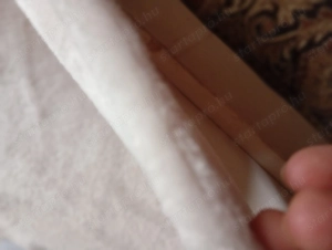 Két db krémszínű puha pléd - kép 2