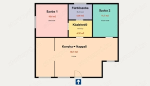 Kiskunhalas Alsóöregszőlőkben újjáépített 2 szoba + nappalis családi ház! - kép 2