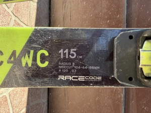 115 cm Fischer RC4 WC gyermek carving síléc jó állapotban eladó 20.000 Ft - kép 5