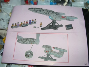 Lego komp. Star Trek 10356 U.S.S. Enterprise űrhajó 3600db Lepin ÚJ - kép 9