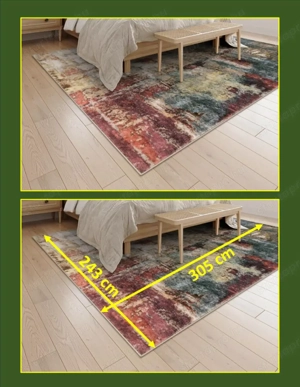 Új, eredeti Lahome modern abstract mintás, kerek+téglalap alakú  szőnyeg  - kép 2