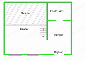 Teljeskörűen felújított, galériás garzon kiadó a VII. kerületben - kép 2