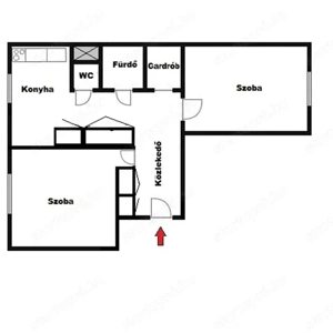 Praktikusan berendezett, 2 szobás lakás kiadó! - kép 10