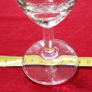 Üveg 60-55-130 mm méretű talpas pohár, eladó - kép 3