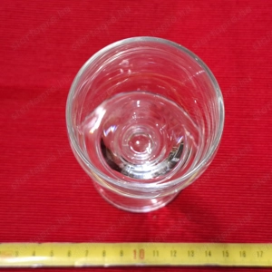 Üveg 60-55-130 mm méretű talpas pohár, eladó - kép 2