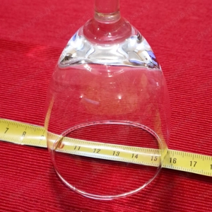 Üveg 60-55-130 mm méretű talpas pohár, eladó - kép 4