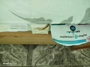 Franciaágy eladóOsztrák natúr borovi fenyő keret állítható ágyrácsokkal mérete 90x190cm fekvő felüle - kép 4