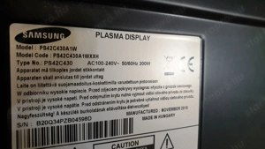 Hibás Samsung PS42C430A1W plazma tévé eladó - kép 3