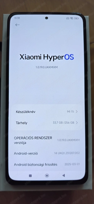 Xiaomi Mi 11i 8 256 Cosmic Black dual simes telefon eladó! - kép 3