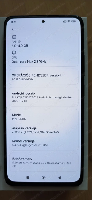 Xiaomi Mi 11i 8 256 Cosmic Black dual simes telefon eladó! - kép 4