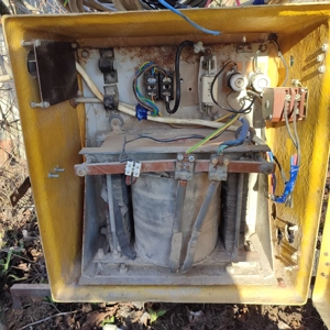 Biztonsági világításra használt kalocsa tip. 24 V Transzformátor 4000 VA 