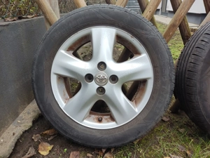 Eredeti Toyota alufelni szett, nyári gumikkal, használt - kép 2